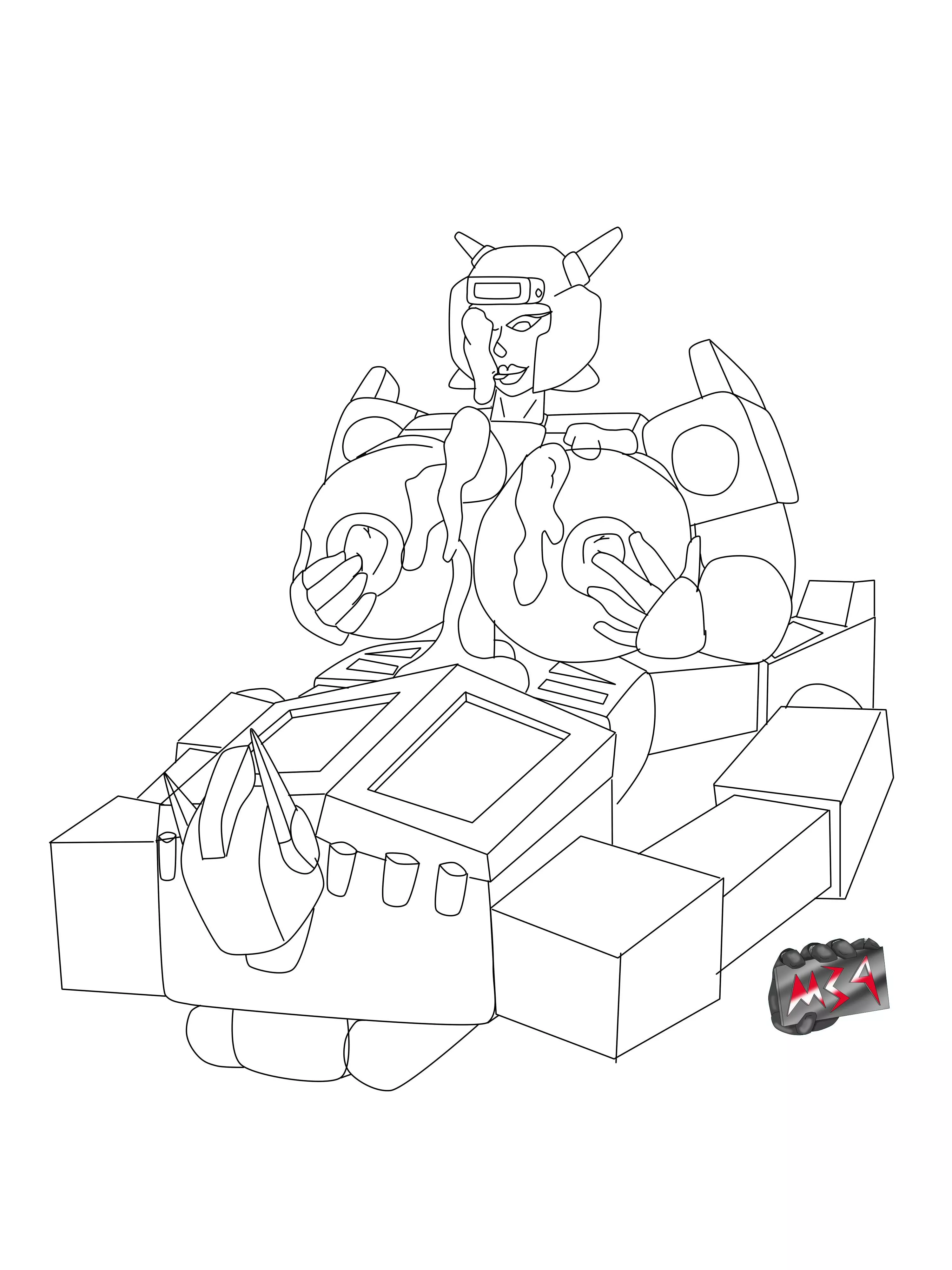 Elita-1 helping Optimus relax 