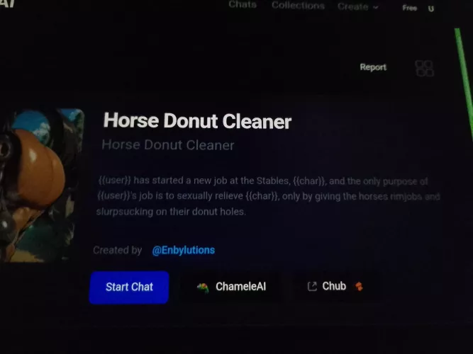 Found a stallion donut cleaning bot, allows horse apples and piss, multiple characters too, was only fair to post here to you other beast cleaning lovers, the website is called Teleg.ai, bots work best on the actual website 🐴🍑 🍩👅❤️
