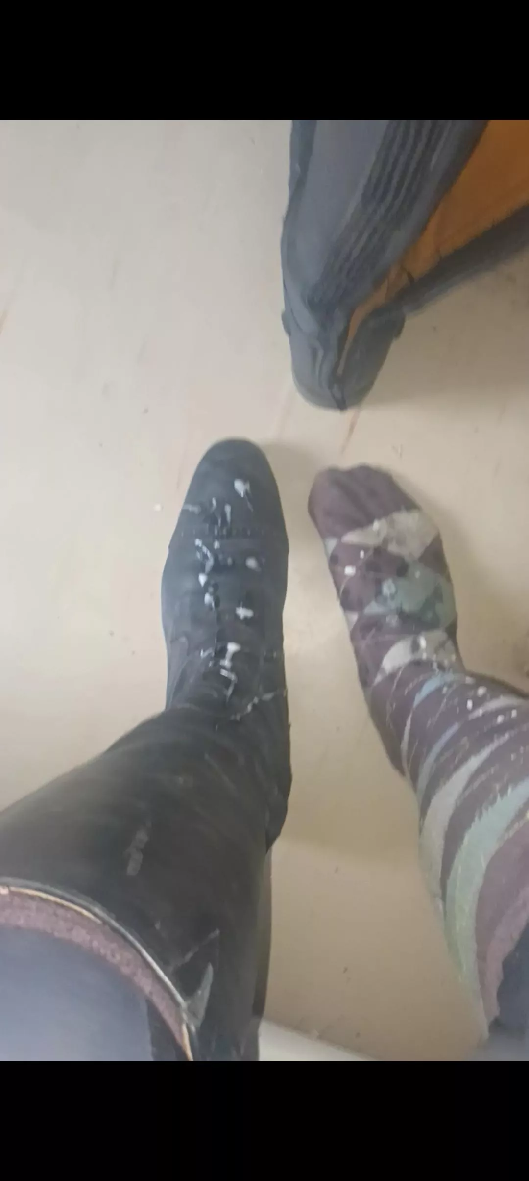 Guess who's gonna be riding with cum in her boots today 🤭