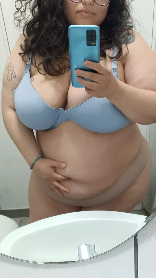 I bet you're wondering how deep my belly button is 