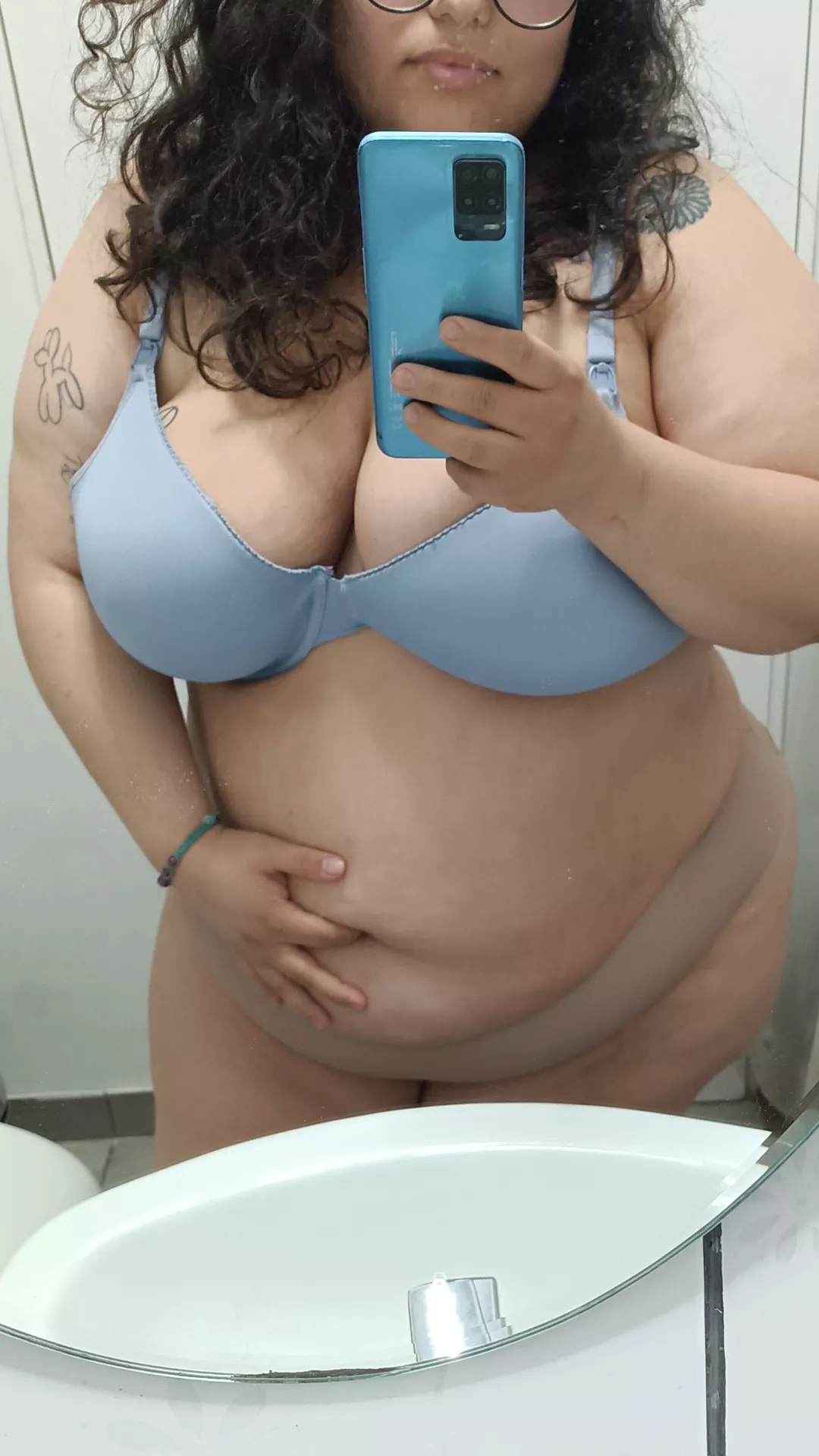 I bet you're wondering how deep my belly button is 