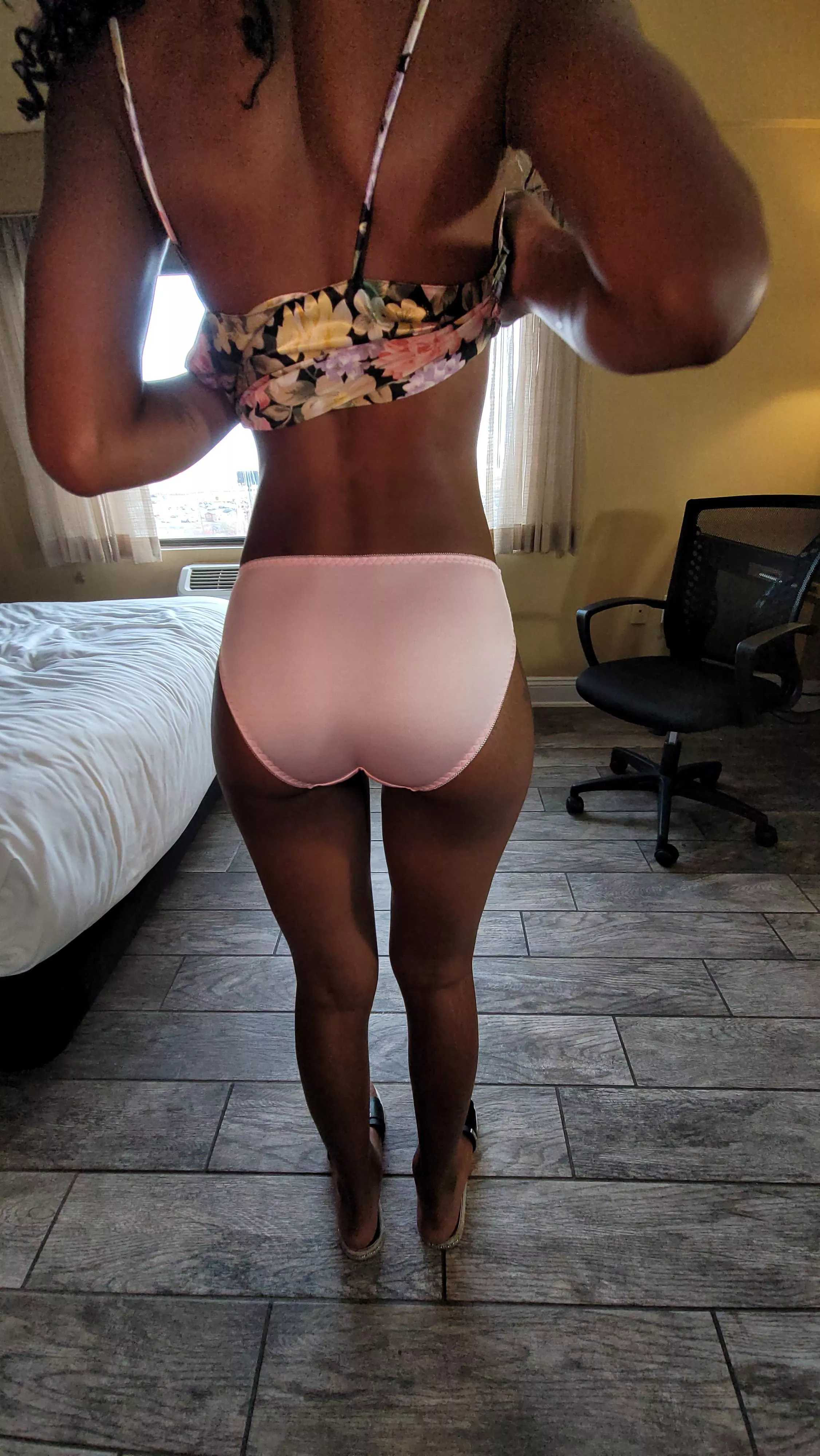 Let me tease you in my pink fullbacks