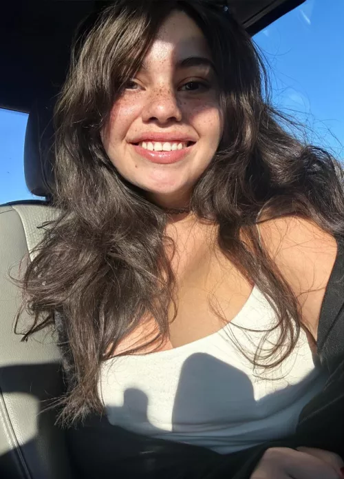 POV: you picked up your freckled Latina wife from her nail appointment 
