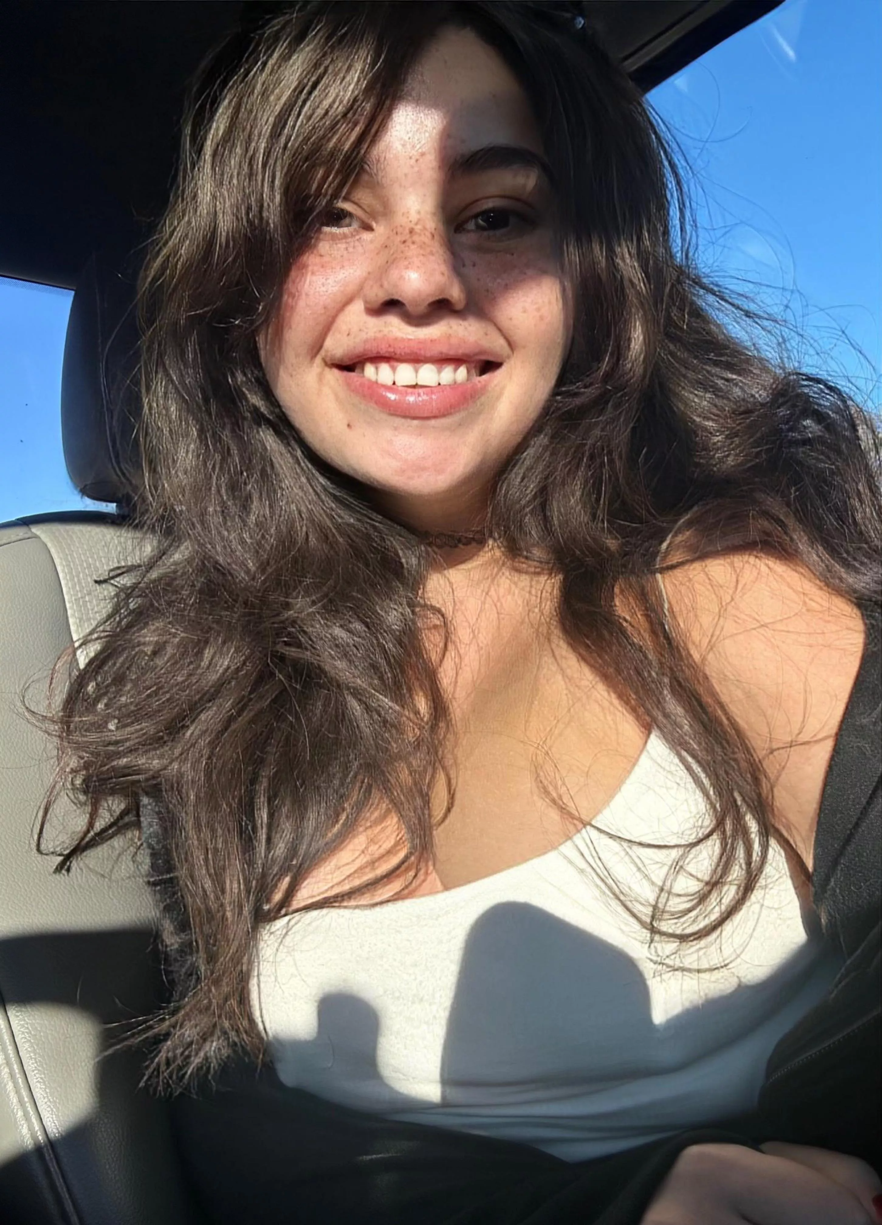 POV: you picked up your freckled Latina wife from her nail appointment 