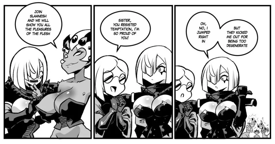 Sister of Lewd vs Slaanesh by KukuruyoArt