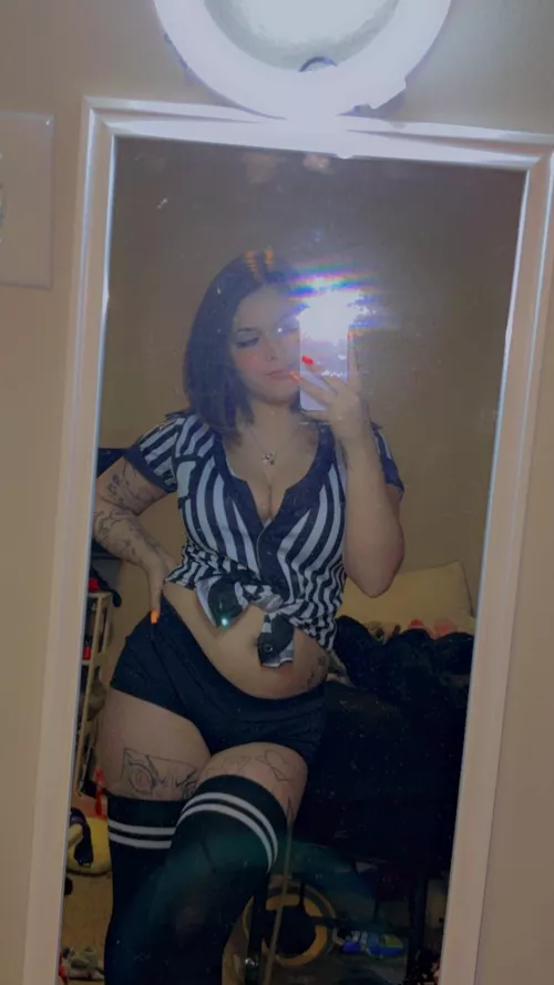 The ref says you have behaved real bad lately beta, just take your punishment loser