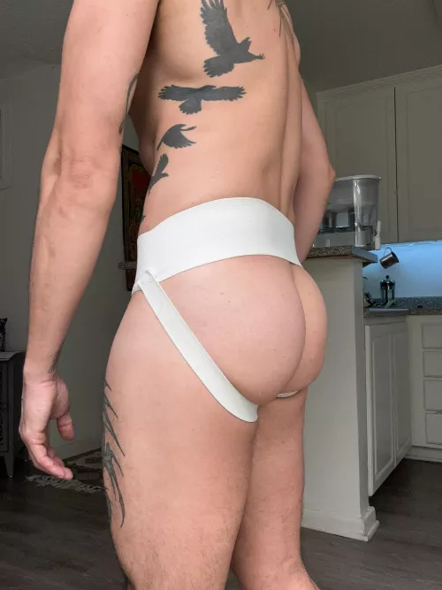 Thick waistband jock 