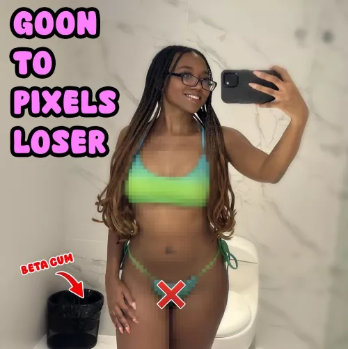 You love gooning like a freak to my pretty pixels.