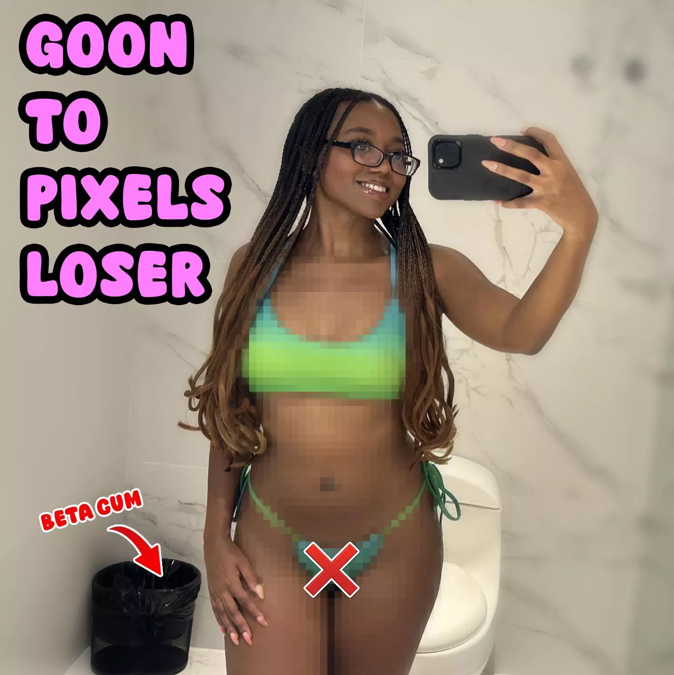 You love gooning like a freak to my pretty pixels.