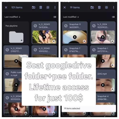 101 scatvids googledrive 100$ cashapp/paypal lifetime access for 1 buy. Cashapp/paypal