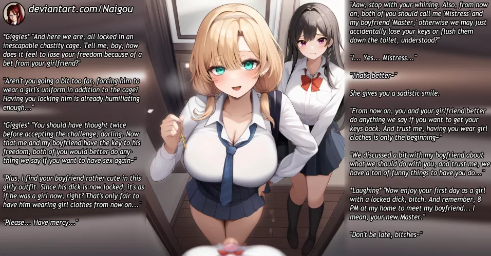 A dangerous bet Part3 [femdom][chastity][friends]