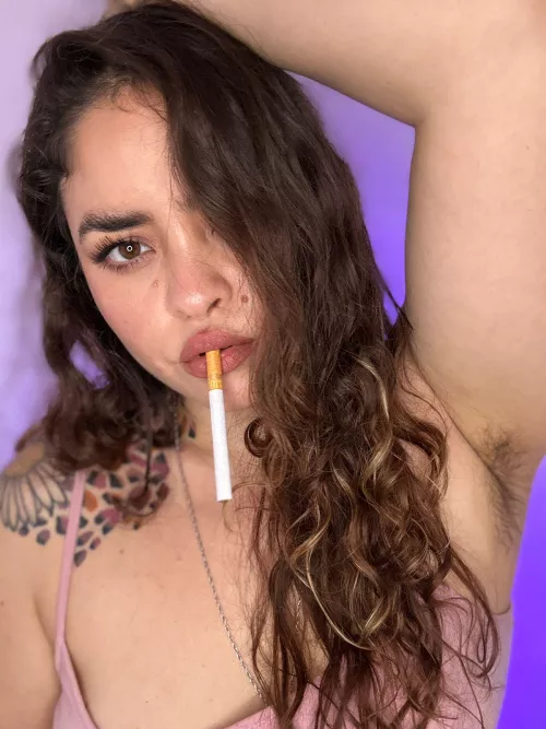 Cigarette or me? Or both?
 