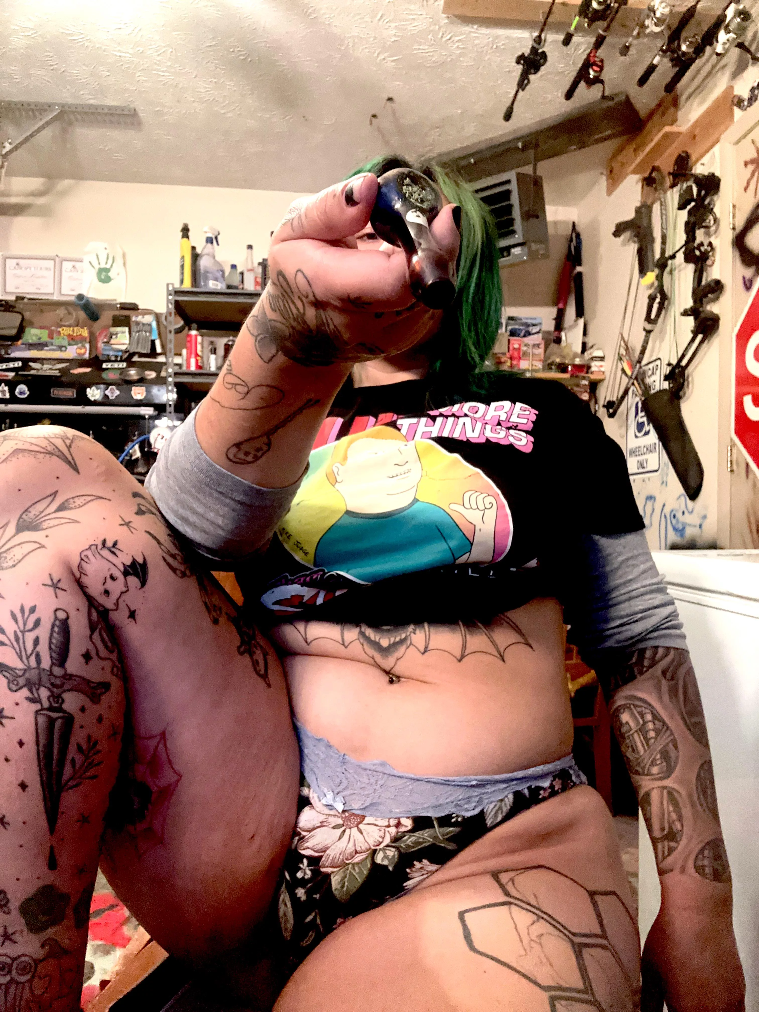 Flower is required. Pants? Optional 🤷‍♀️