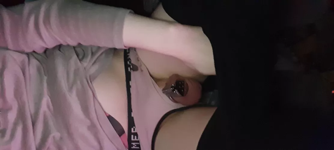 kitten in her flat cage