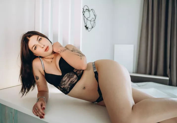 Sexy and elegant black lingerie