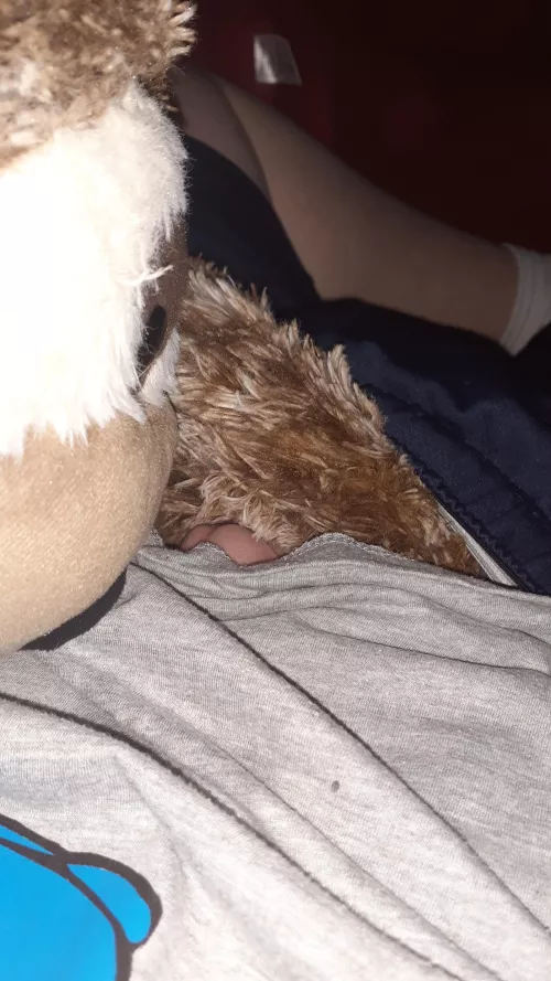 She jerks me off while I'm on my phone