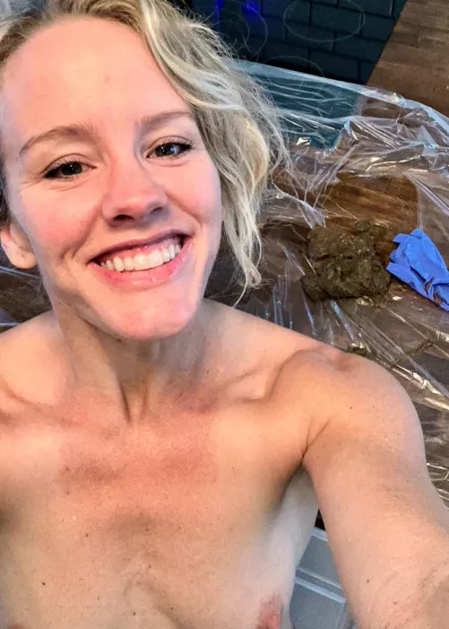 The mess left behind after I shit in a veteran’s mouth today ❤️🤍💙🤎