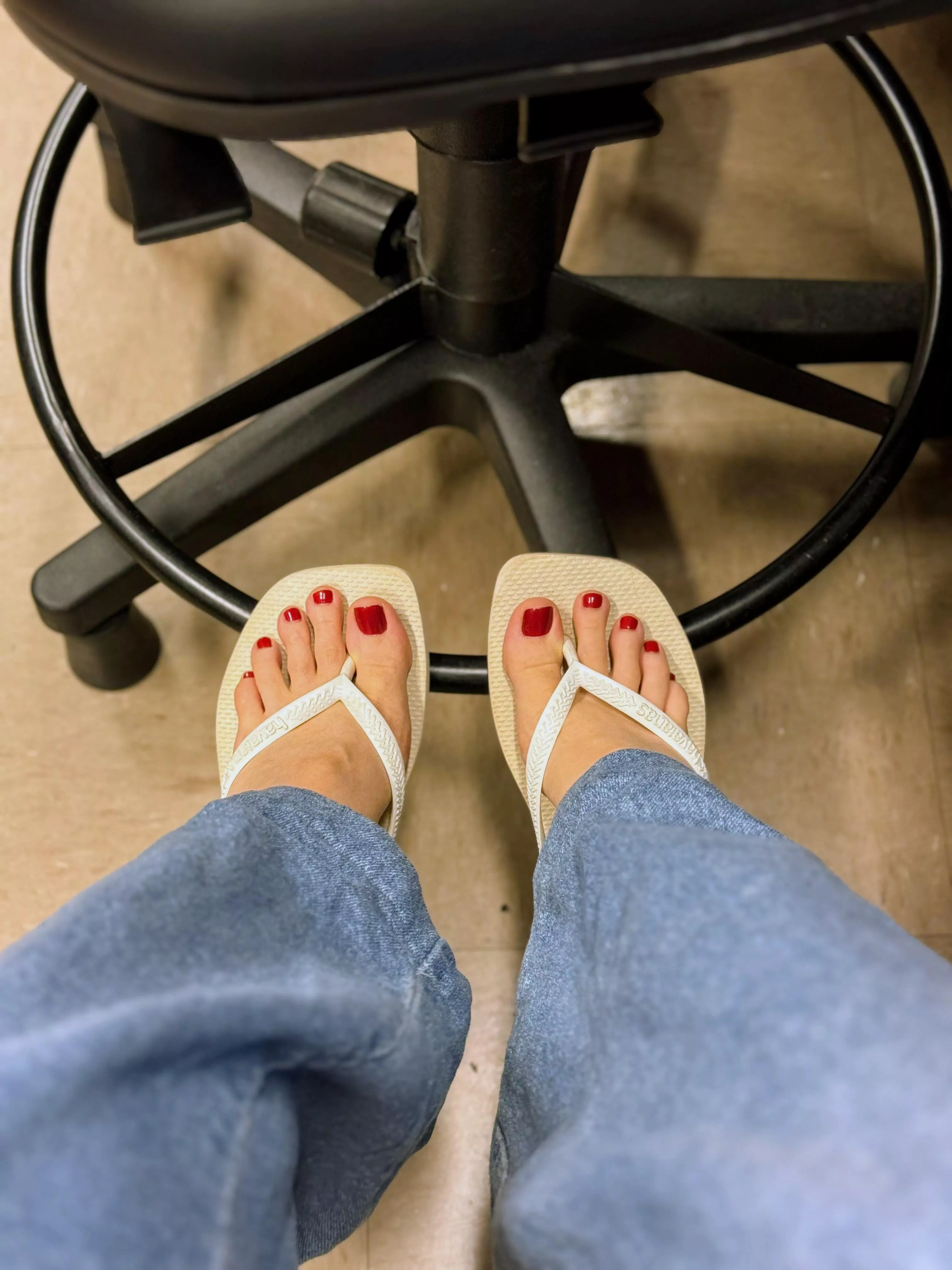 Would you be distracted by my feet in the office?