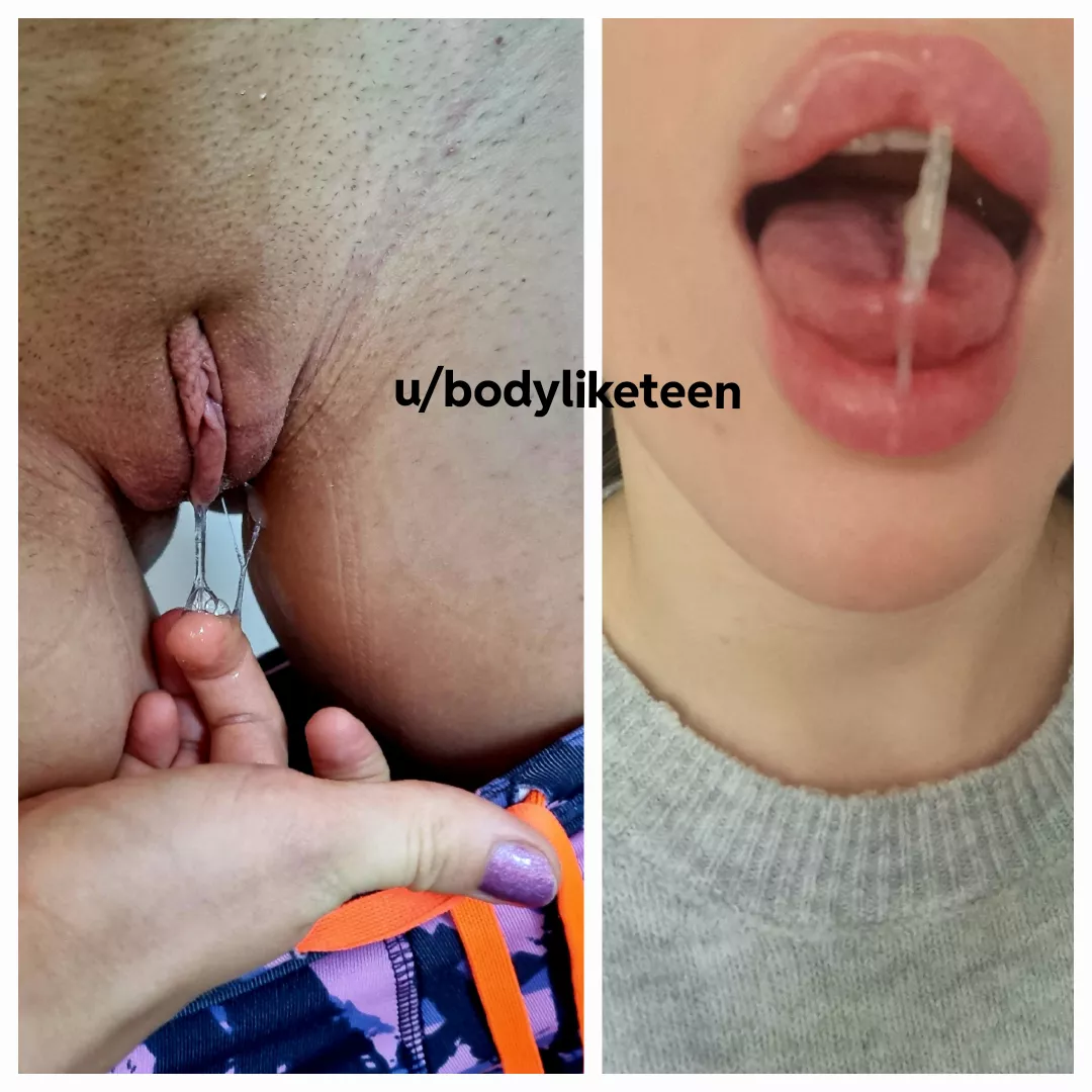 Would you give me a romantic kiss if you knew I've just tasted my pussy? :)