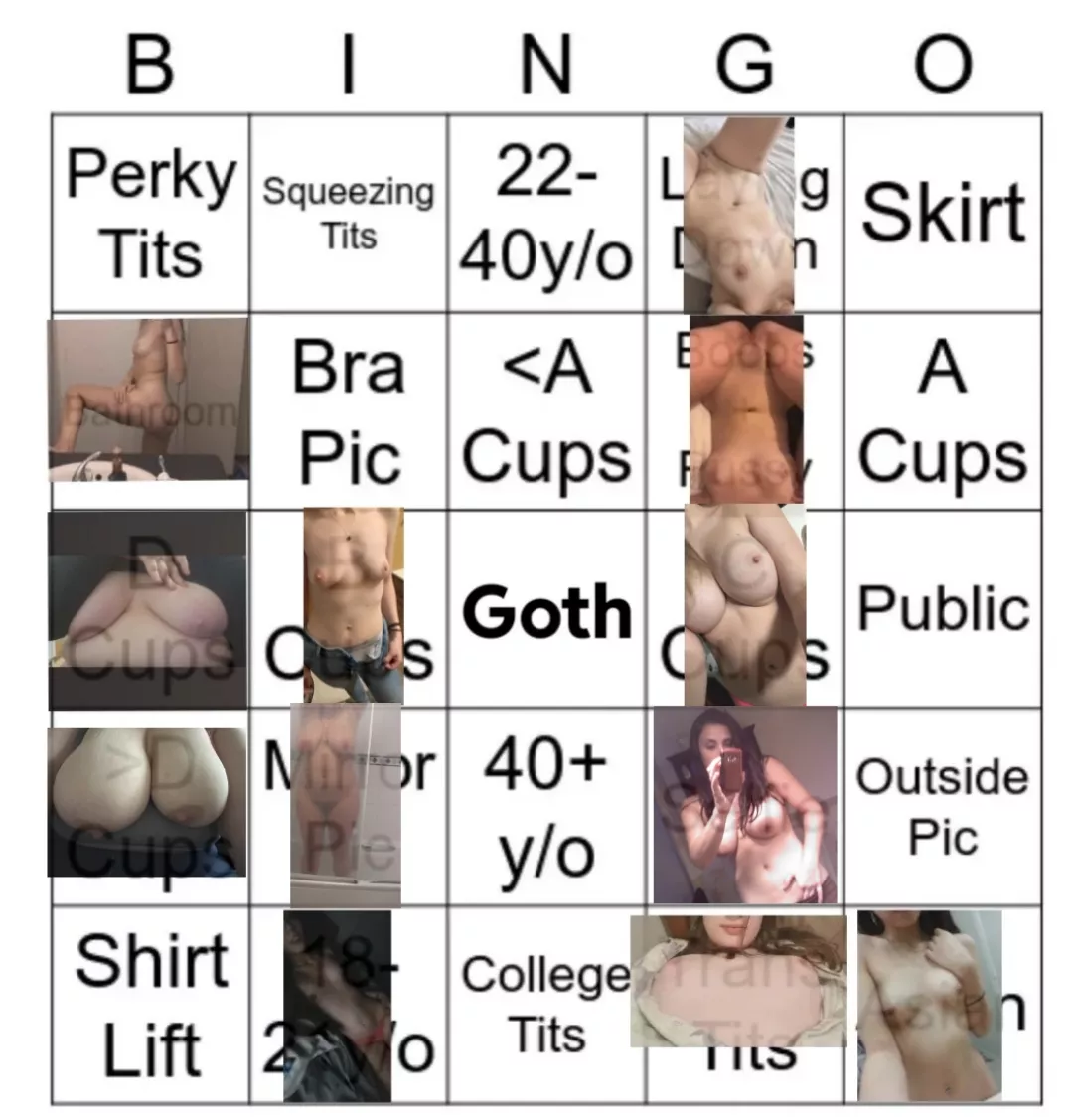 anyone wanna help me with my bingo? (pics are placed in if I have consent)
