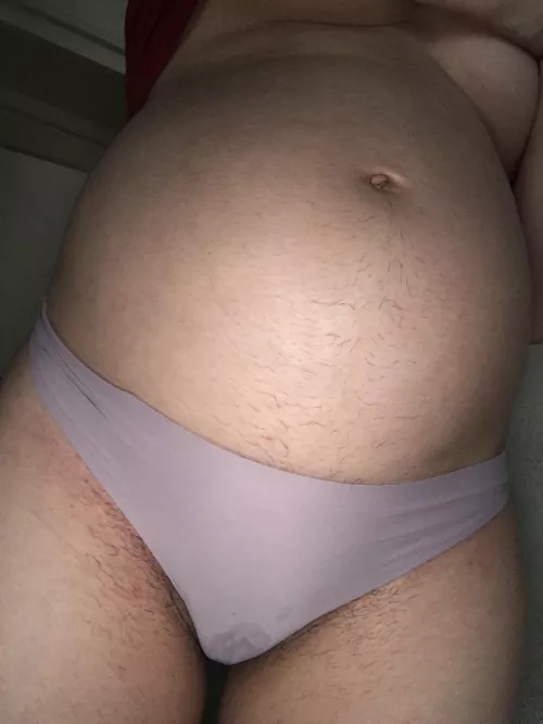 Creamy 21 weeks pregnant panties