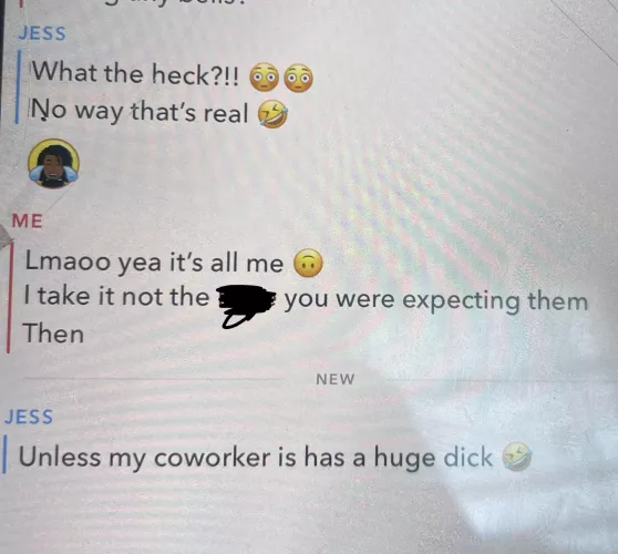 I love when there in disbelief 