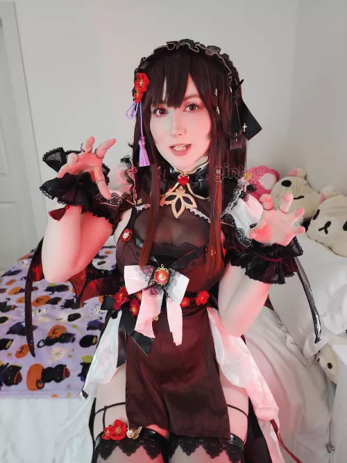 Succubus Hu Tao Cosplay by gintku