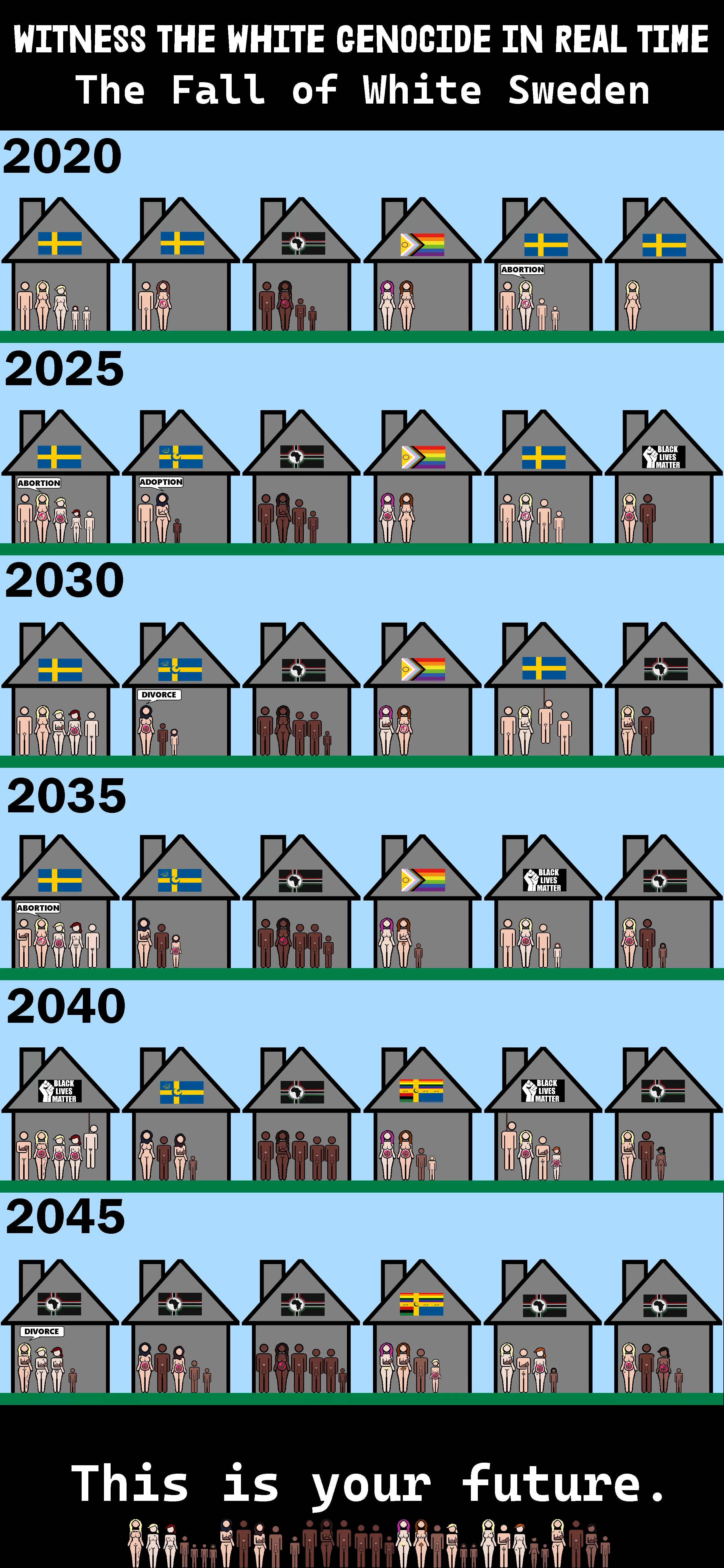 The Fall of White Sweden - household demographic change