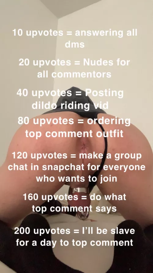 upvote!!! hope you make me feel like slut💕