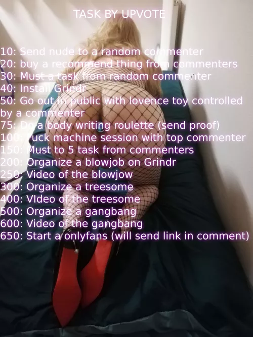 Upvote to transform me into a total sissy slut