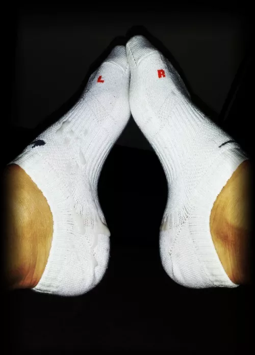 Wife socks and cum