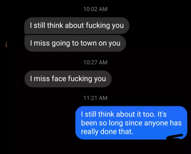 Found out the wife still texts her ex