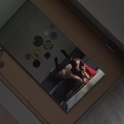 fun in front of the mirror is wild