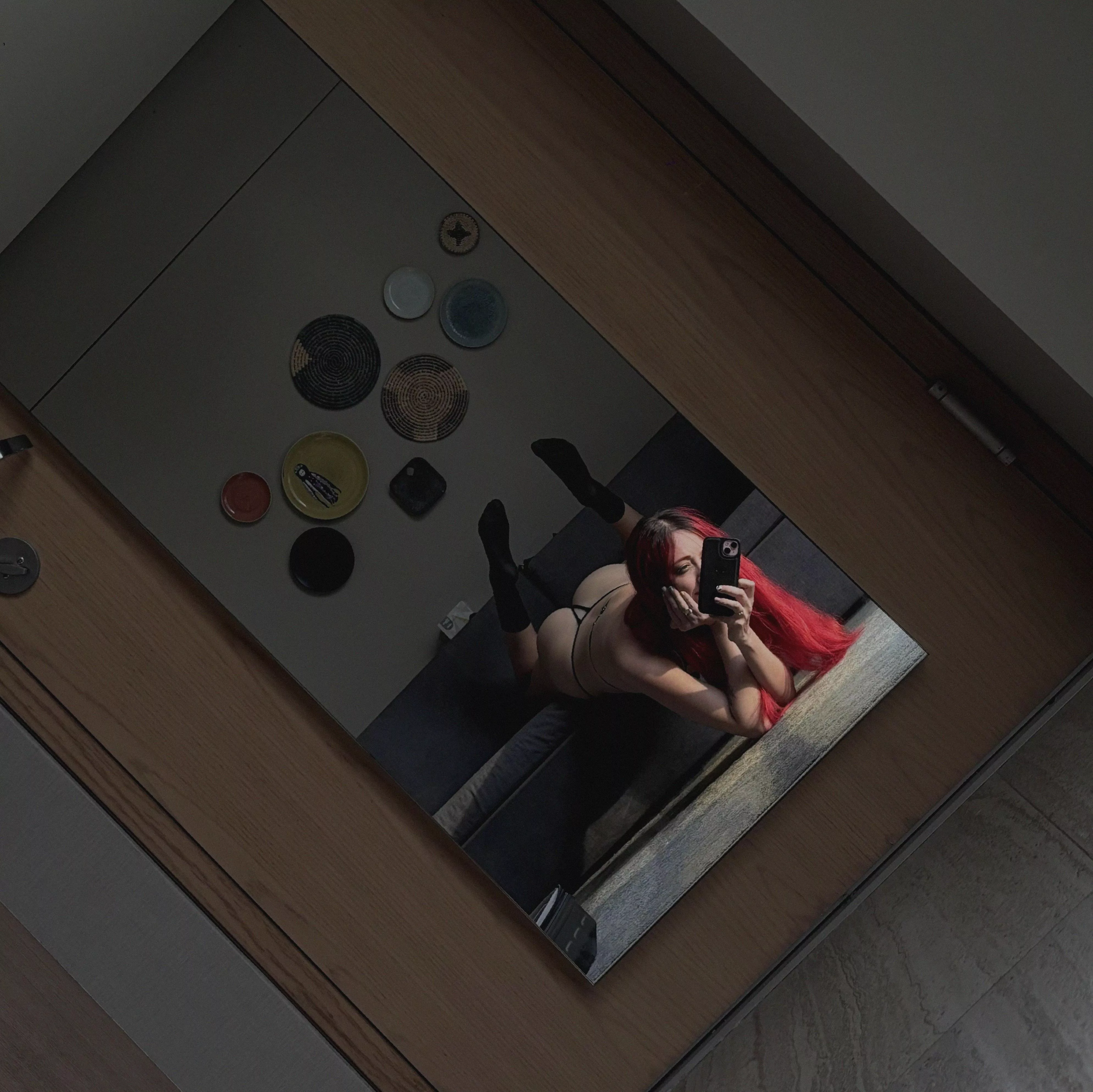 fun in front of the mirror is wild