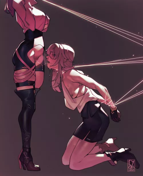 Good girls are so easy to trap in my web. [HonkaiStarRail] (cyanafterhours)