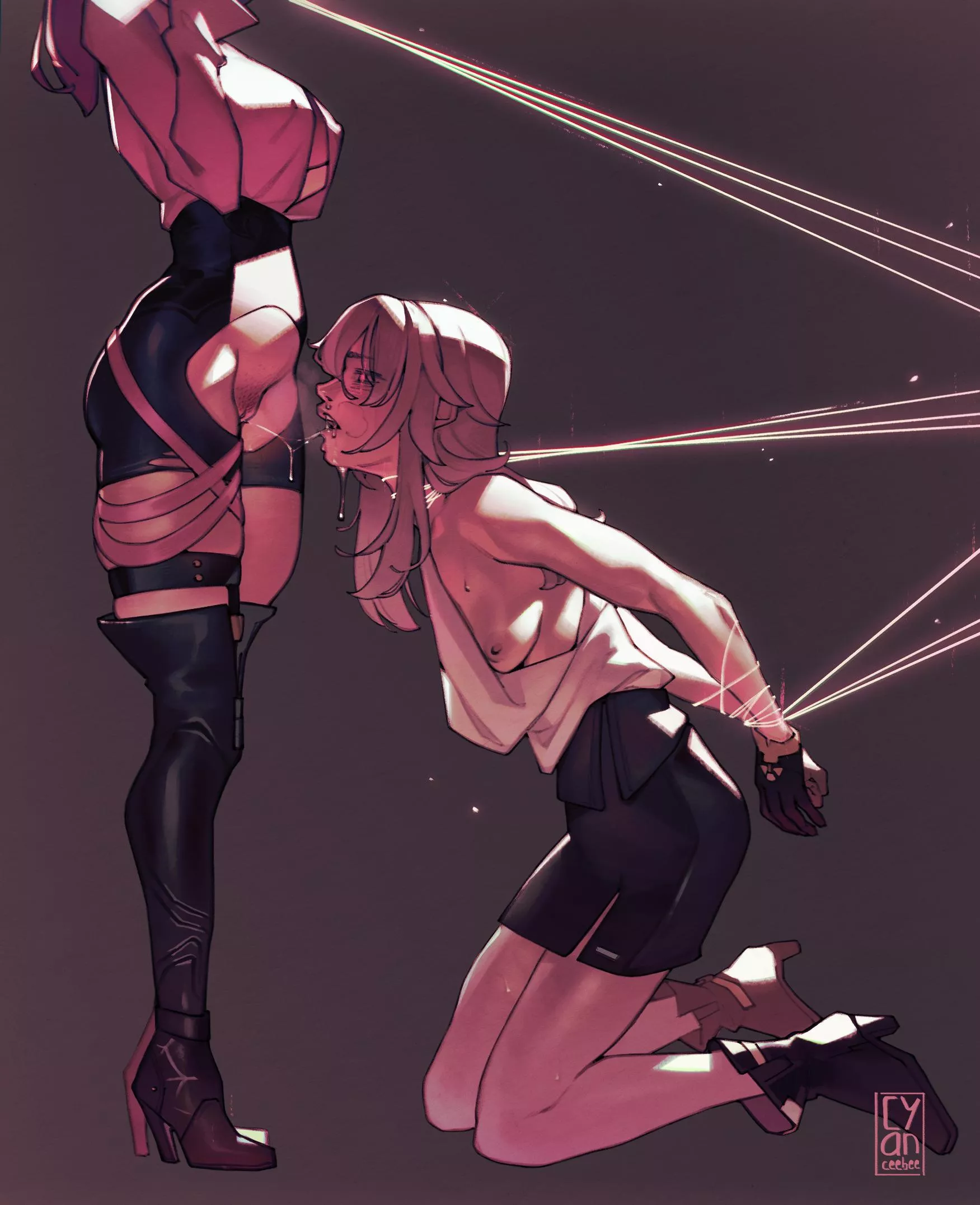Good girls are so easy to trap in my web. [HonkaiStarRail] (cyanafterhours)
