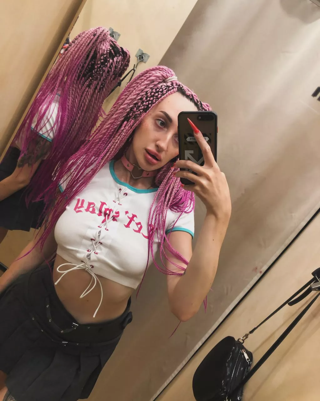 I think I can wrap these braids around something really hard and hot hehe