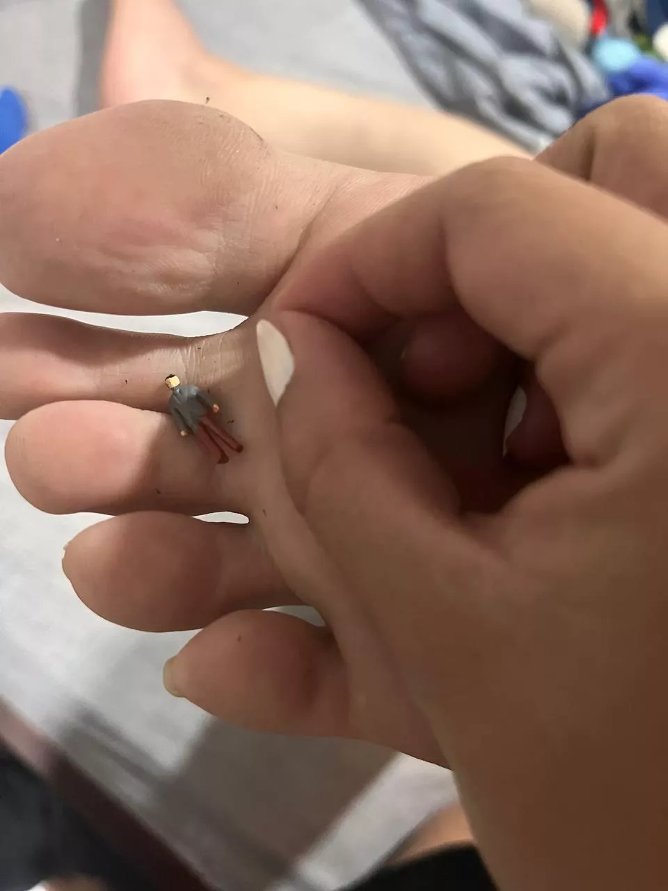 My wife finally put a tiny instagram fan on my dry feet.