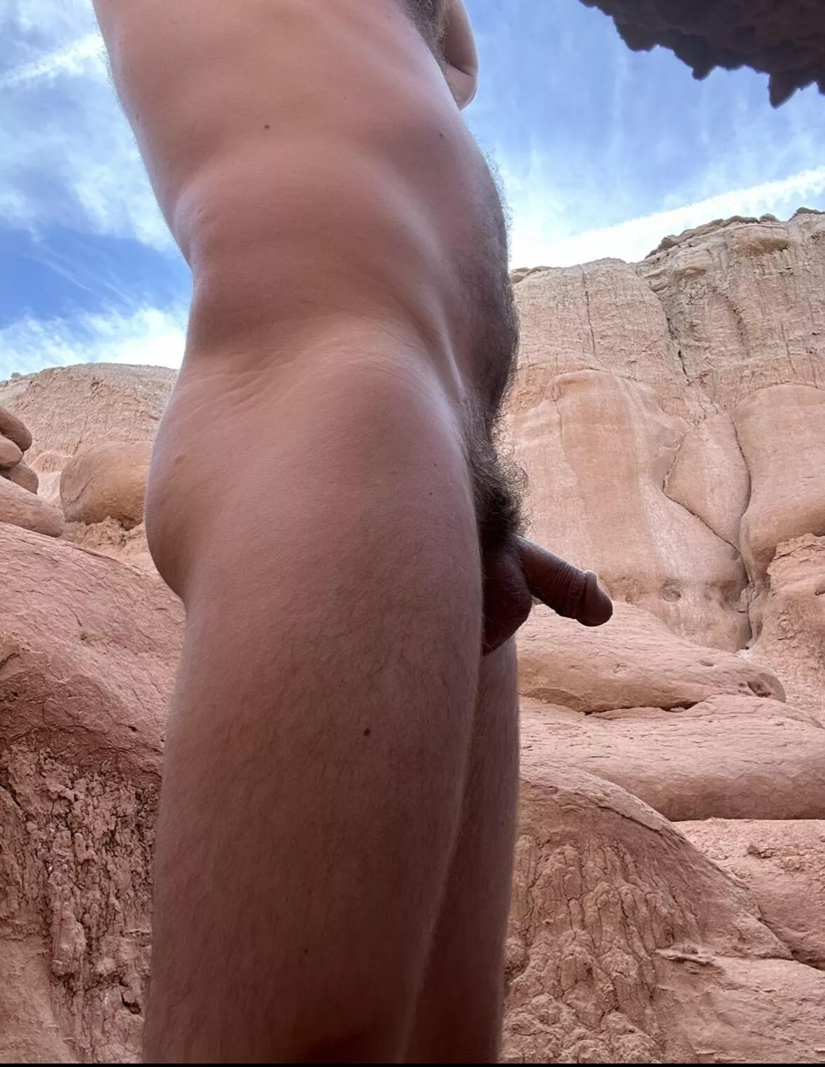 Naked in the desert