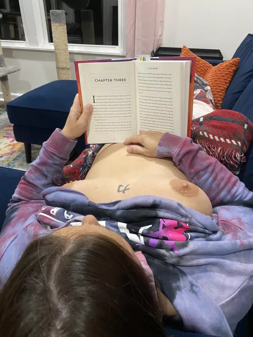 The best way to read is usually naked but it’s getting colder…really enjoying this book