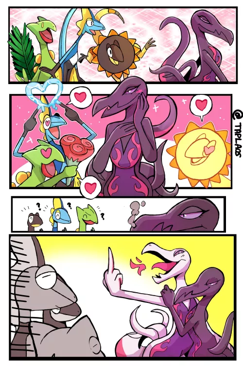 To be honest, that salazzle is a shiny, they didn't stand a chance (taplaos)