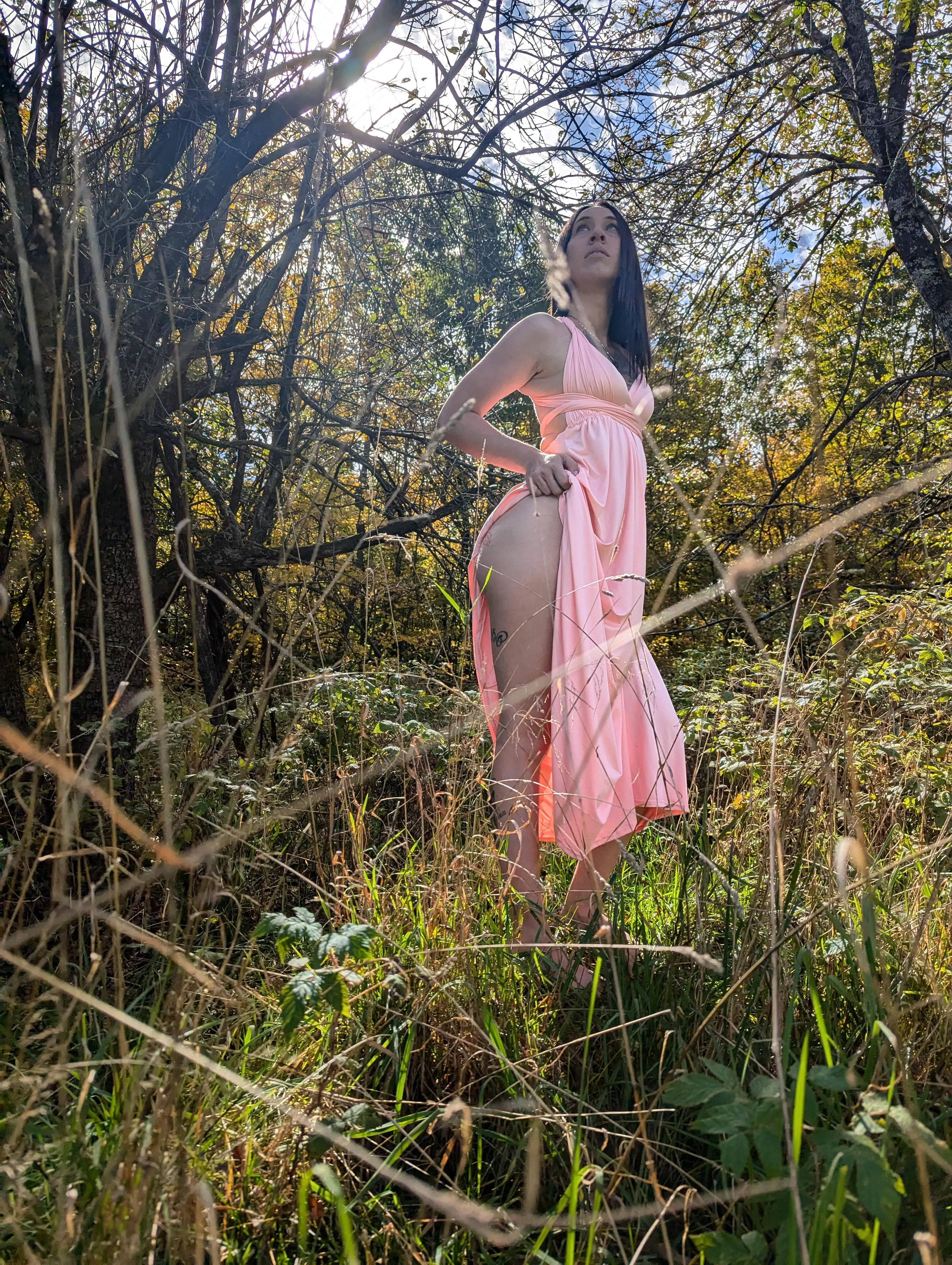 T'oserais passer une nuit de passion sauvage avec moi dans cette nature pour une fois ? 