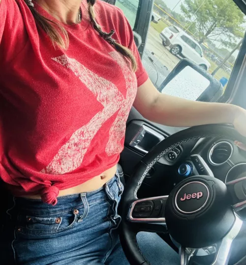 Wanna ride with a baseball milf?