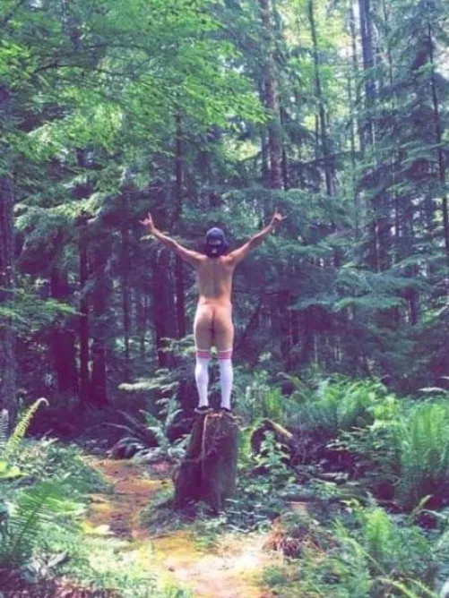 Went hiking in my socks!