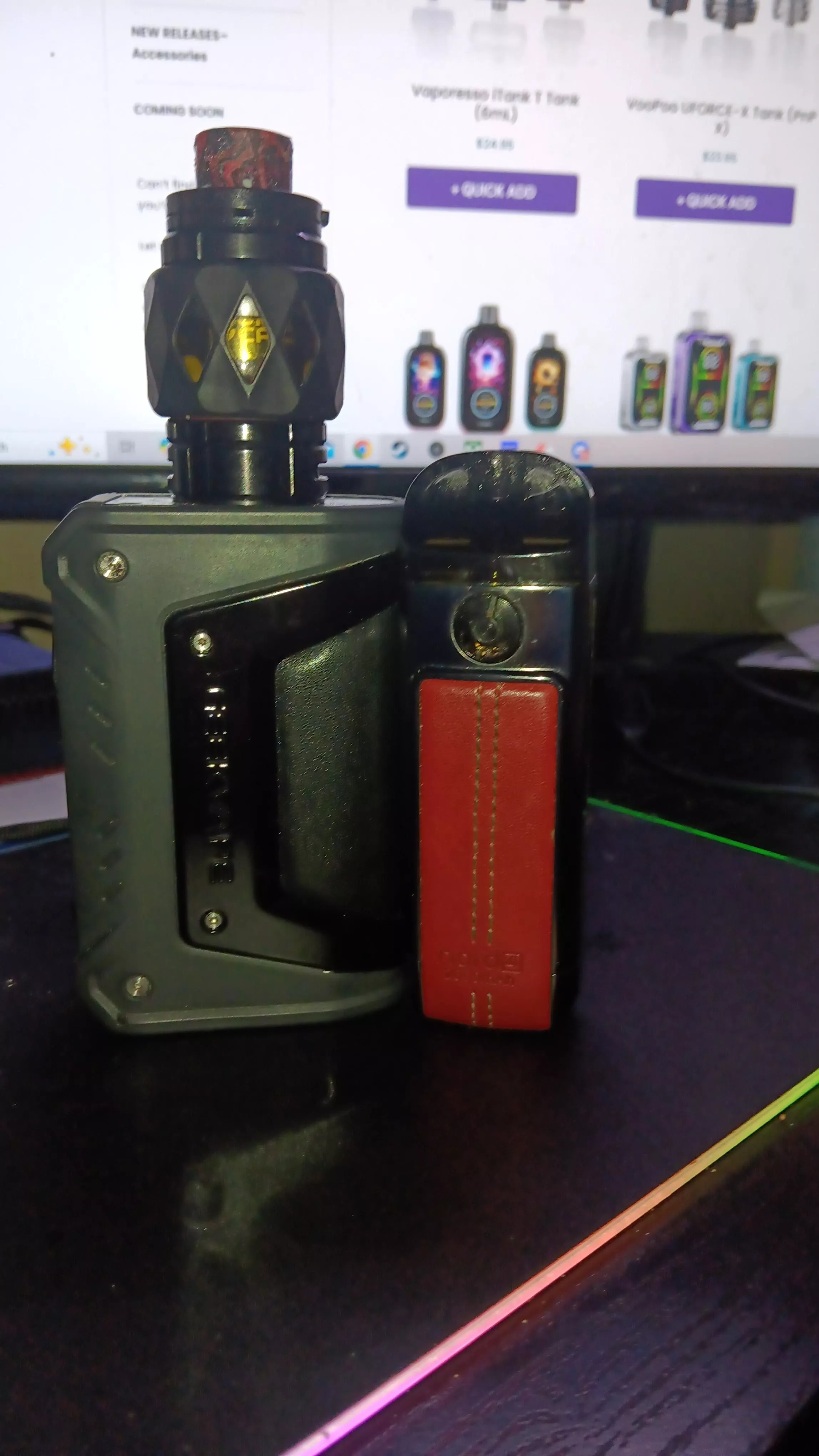 Also got the smok nord 4 next to my dad's aegis