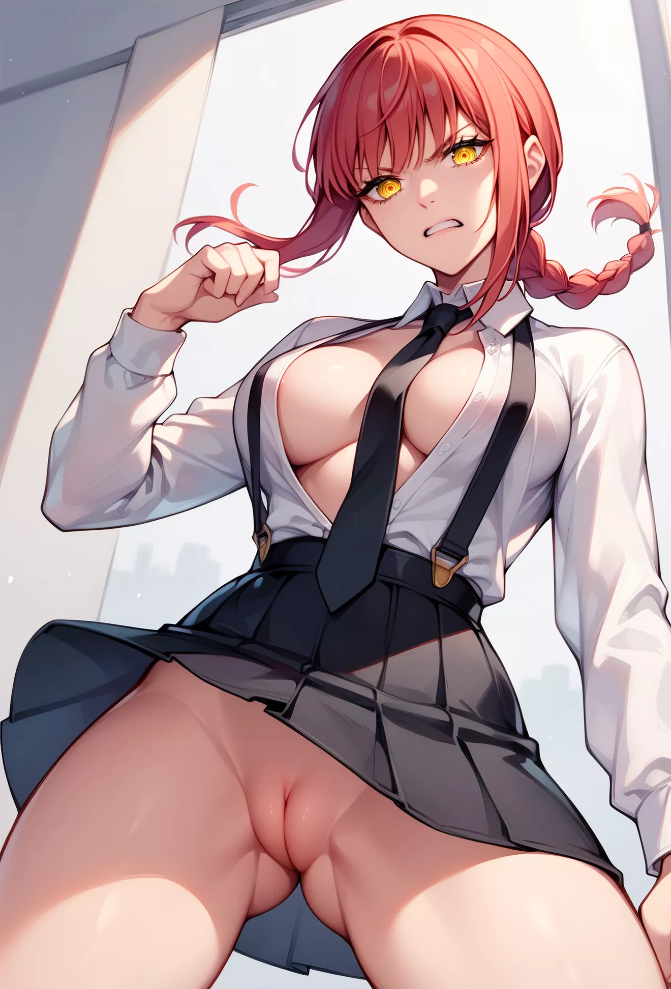 Angry beauty.(Makima)