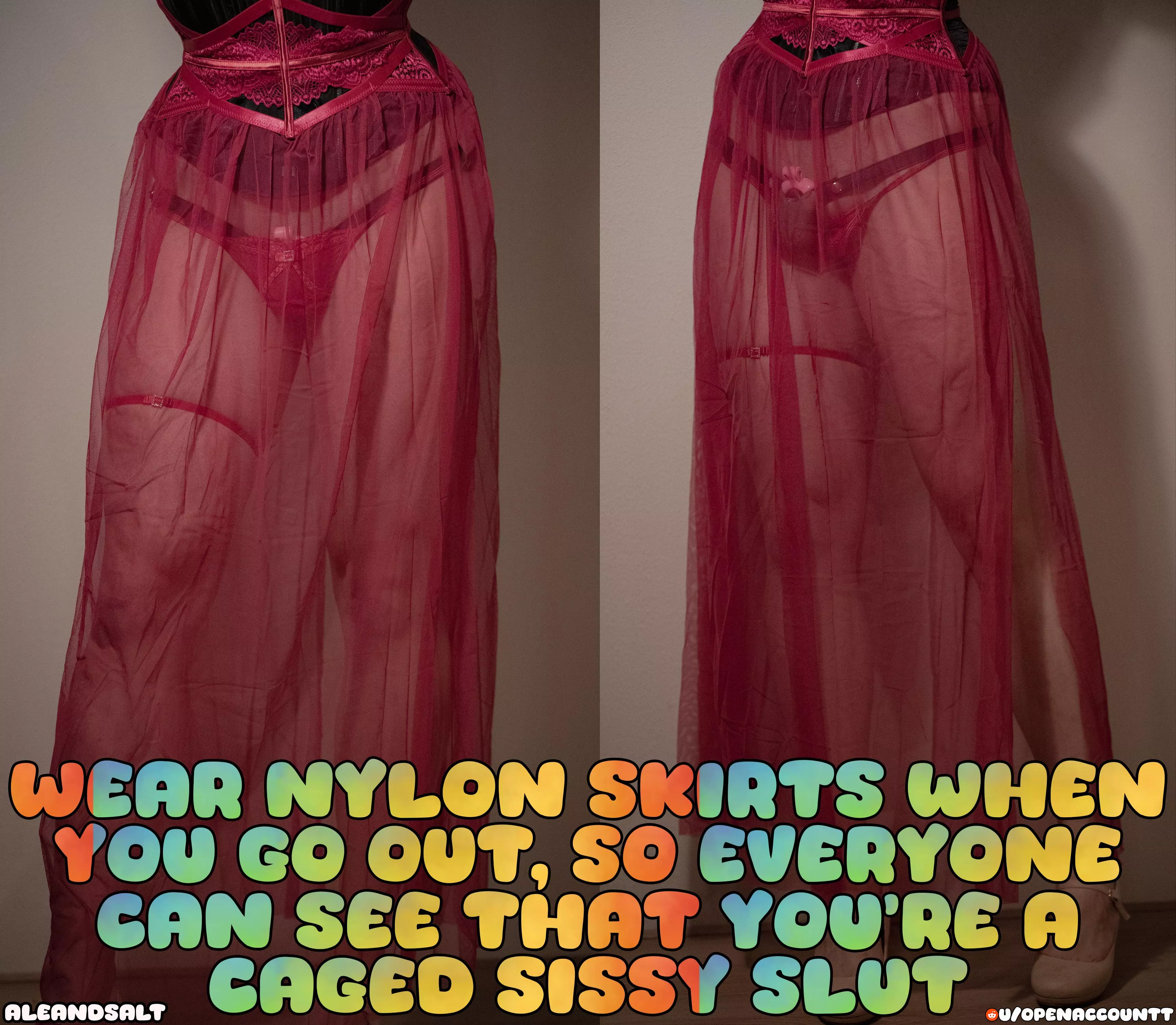 Don't Hide That You're A Caged Sissy Slut 😈😈