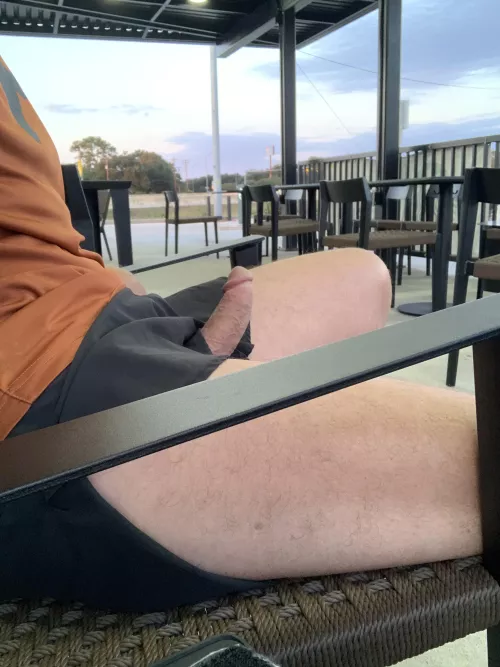 For silverlakw who doubts my last post was at Starbucks. Here’s a pic from the same patio looking the opposite direction 