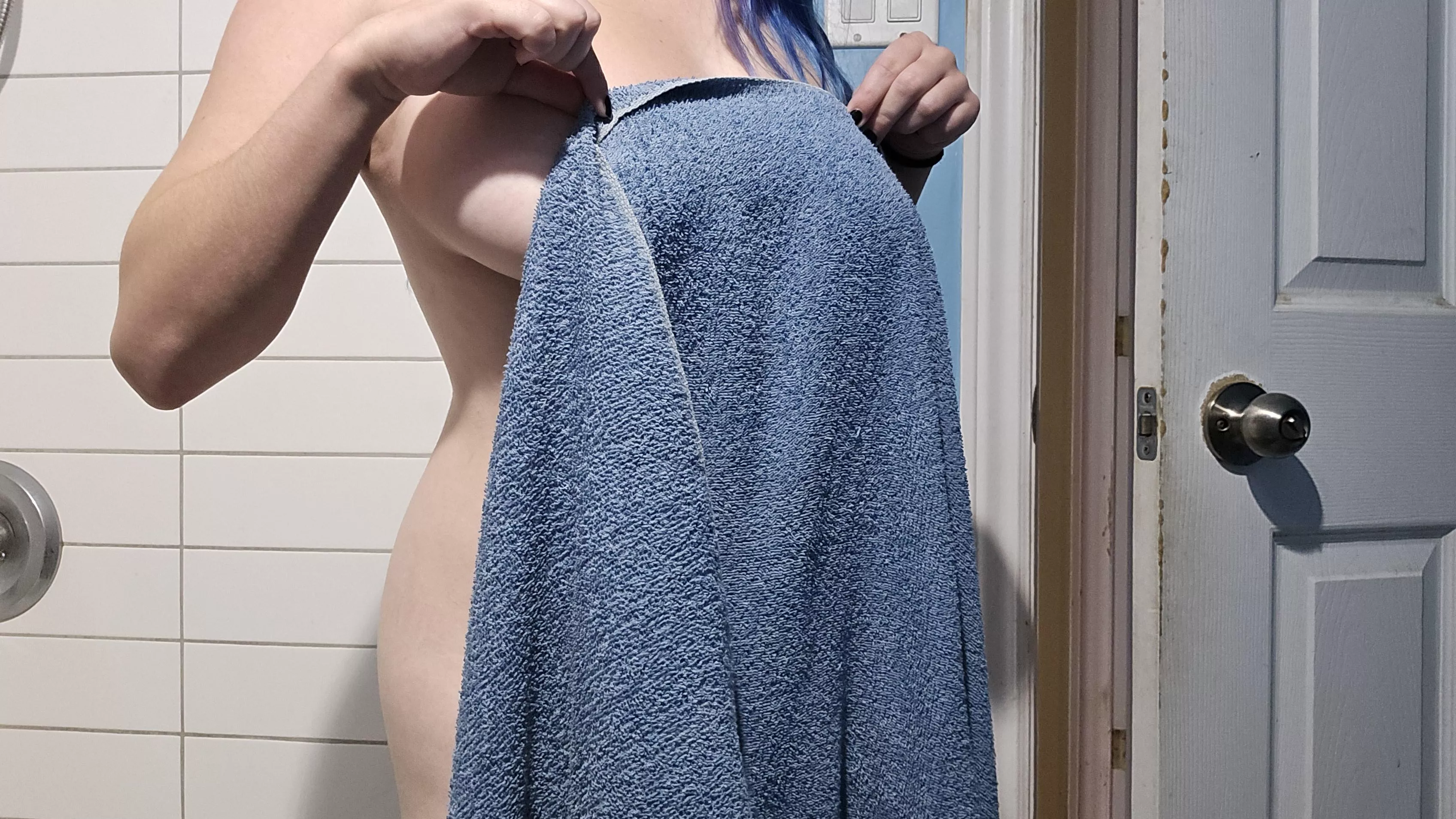 Got out of the shower :)