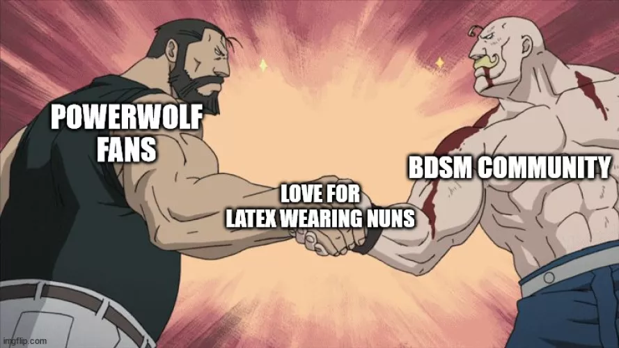 I didn't expect for that to be something we had in common with fans of power metal band.